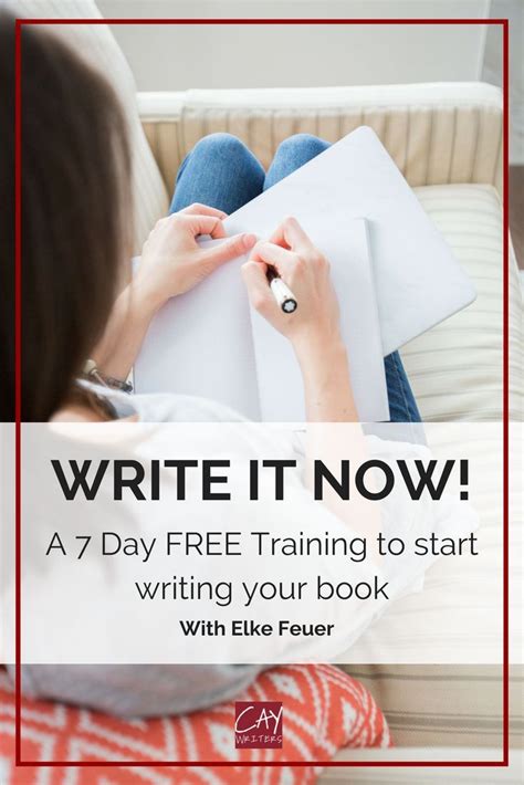 Need Help Writing Your Book Get The Free 7 Day Training To Start