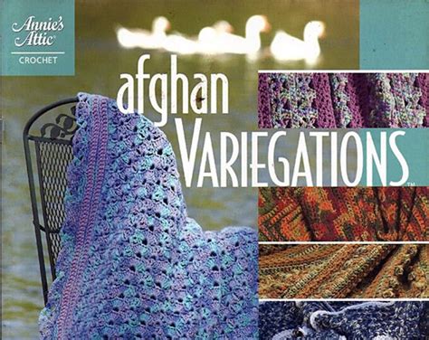 Afghan Variegations 6 Colorful Variegated Patterns Crochet Etsy