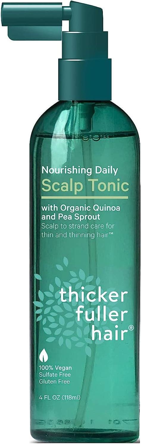 Thicker Fuller Hair Scalp Tonic Daily Nourishing 4 Ounce 2 Pack