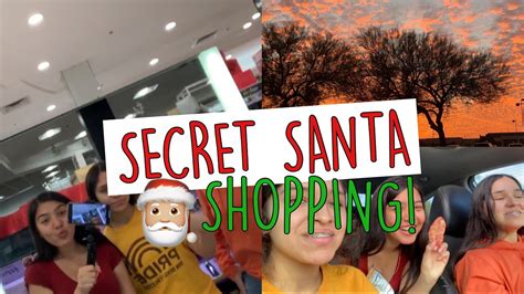 Secret Santa Shopping Vlog Youtube