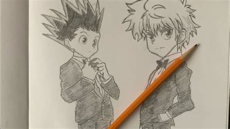 Drawing Gon And Killua Hunterxhunter Pencil Sketch 43 Youtube