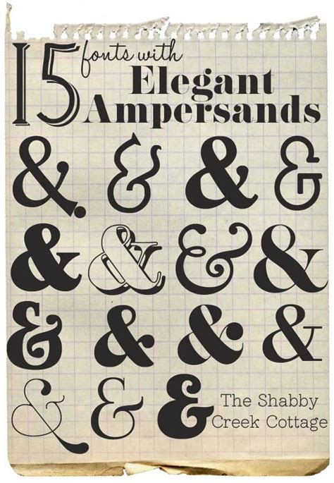 15 Fonts With Elegant Ampersands Logo Typo Typography Love Typography