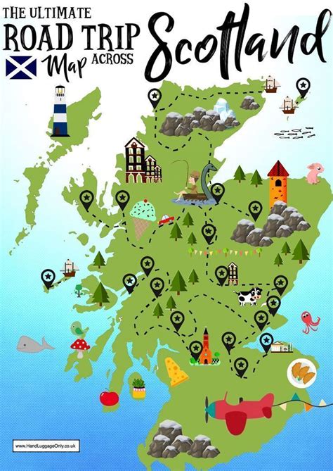 This is not at all strange given the stunning unspoilt nature with rugged mountains, deep blue lochs and empty glens where majestic red. The Ultimate Map Of Things To See When Visiting Scotland # ...