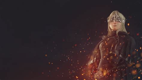 Female Game Character Digital Wallpaper Fire Keeper Dark Souls Iii
