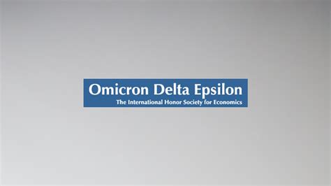 Omicron Delta Epsilon The International Honor Society For Economics