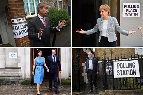 Britains Leaders Cast Their Votes The New York Times