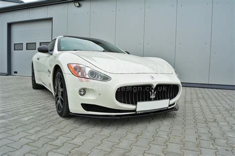 Front Diffuser Splitter Maxton Design Gloss Black Abs For Maserati Granturismo Ebay
