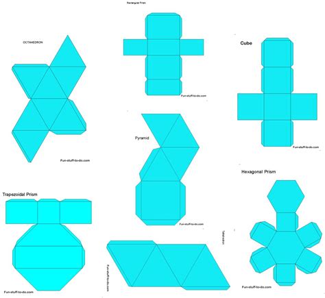 You need to understand all the options in menus and each menu item have a lot of options like in brushes, once you slide the brushes there are. 5 Best Images of Make 3D Shapes Printable Templates - 3D ...