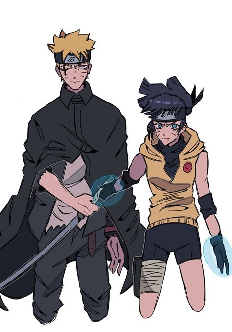 Boruto And Himawari Time Skip In 2023 Boruto Boruto And Sarada