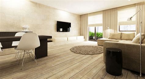 Natural Wood Flooring Interior Design Ideas