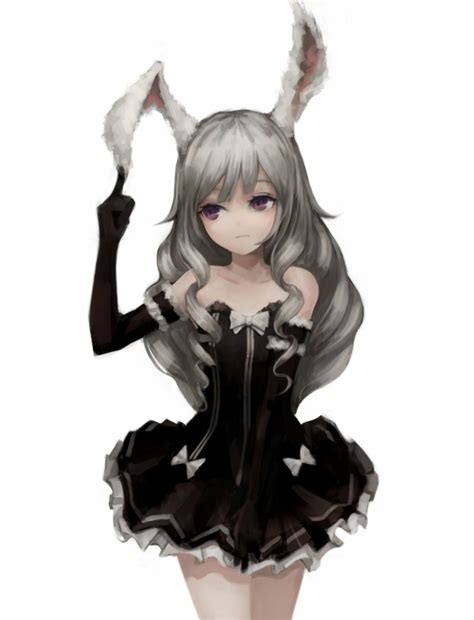 dark bunny girl anime girl neko chica anime manga female character design cute anime