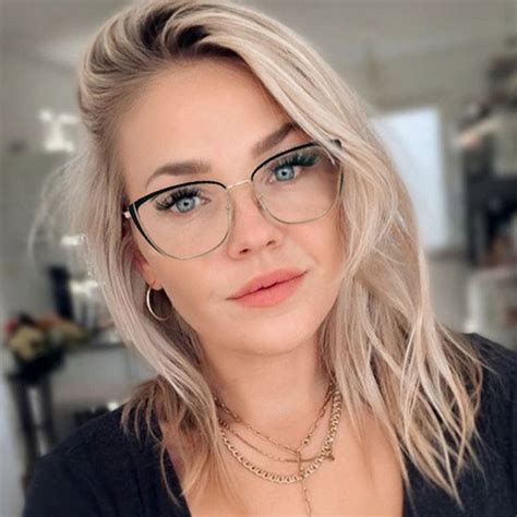 new anti blue light flat mirror glasses nihaojewelry blonde with glasses womens glasses