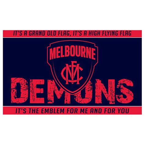 Call us at (03) 9652 1102 connect with us Melbourne Demons Demons Kids Flag - AFL