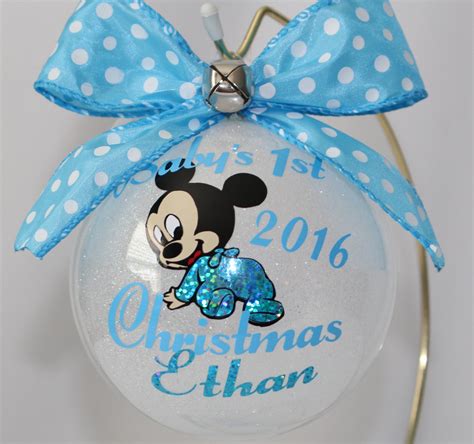 Babys First Christmas Ornament Personalized With Year And
