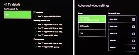 Xbox One S 4k Hdr Settings