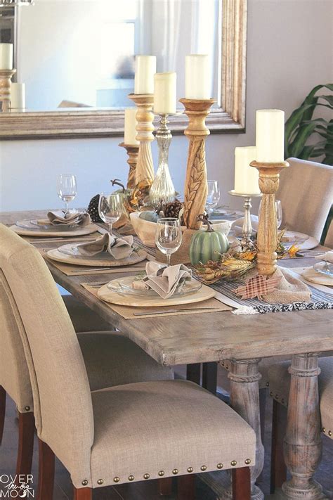 15 Simple And Elegant Fall Tablescapes Neutral Fall Table Decorations