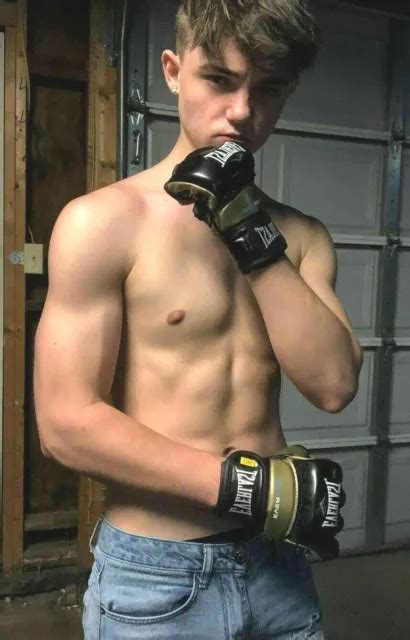 Shirtless Male Muscular Handsome Beefcake Hunk Jock Boxer Photo X