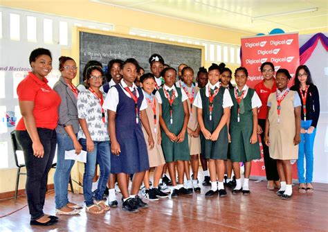 digicel partners with nfmu for girls in ict day guyana times