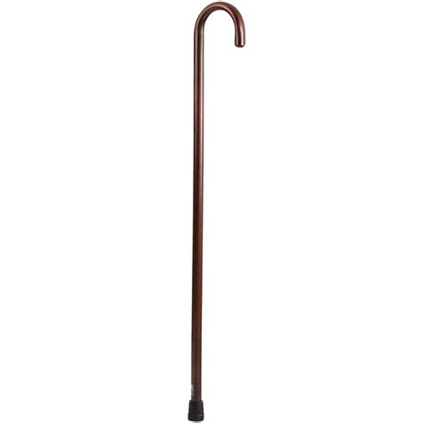 Dmi Deluxe Ladies Traditional Wood Walking Cane 36 Inches Walnut