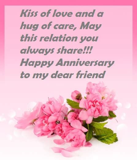 Wedding Anniversary Wishes Quotes To Friend Best Wishes