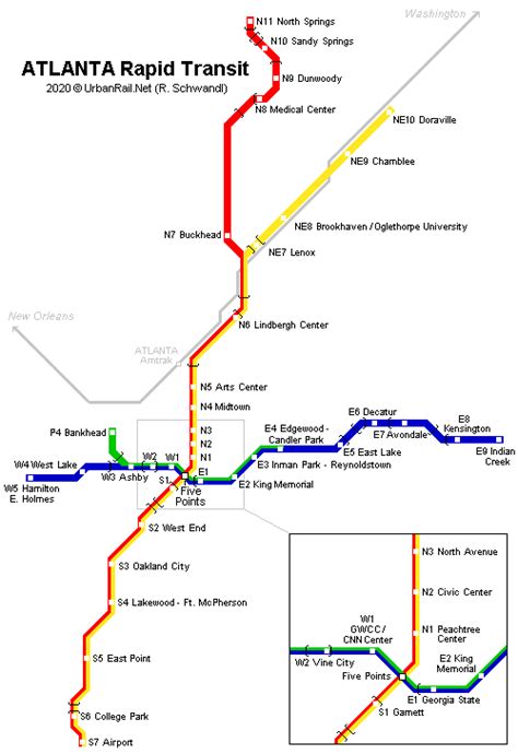 Urbanrailnet North America Usa Georgia Atlanta Rapid Transit