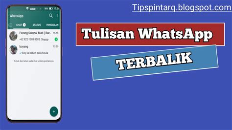 Check spelling or type a new query. Cara Menciptakan Tulisan, Status Whatsapp Terbalik - tips ...