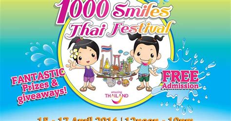 Free Entrance To 1000 Smiles Thai Festival The Songkran Festival In Manila 2016 Apr 15 17 In