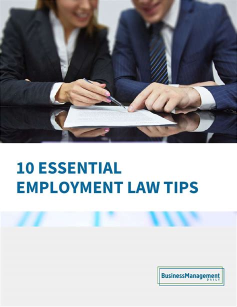 10 Essential Employment Law Tips Free Tips And Tricks Guide