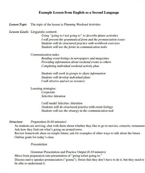 Write A Business English Lesson Plan With The Following Objective