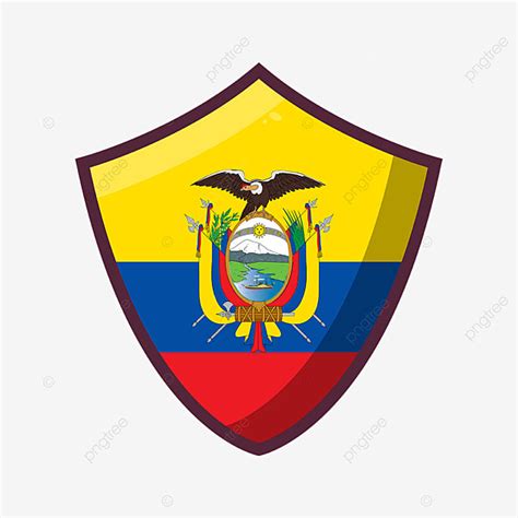 Ecuador Flag Clipart Transparent Background Ecuador Flag In Shield
