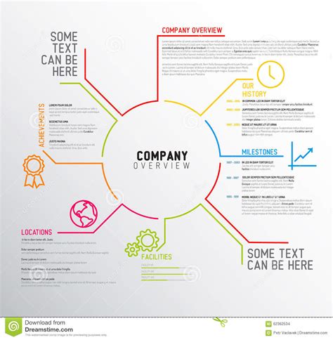 Vector Company Infographic Overview Design Template Stock Illustration ...
