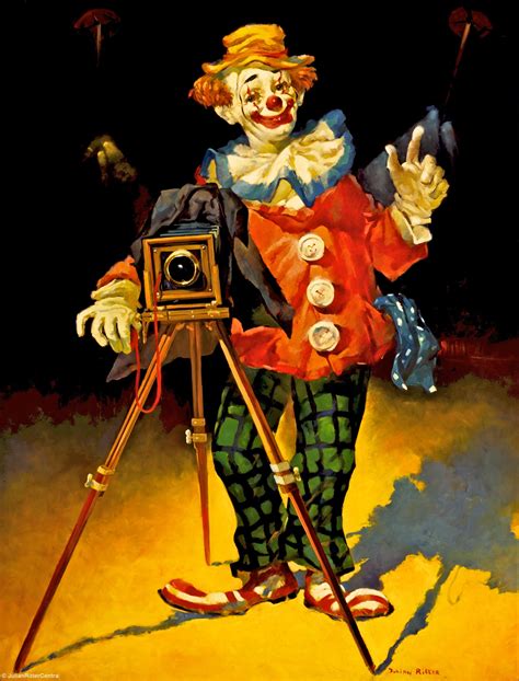 Julian Ritters Paintings Of Clowns On View In The Gallery At 401 S