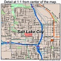 Salt Lake City Utah Street Map 4967000