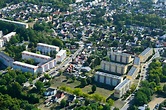 Luftaufnahme Lauchhammer - Plattenbau- Hochhaus- Wohnsiedlung in ...