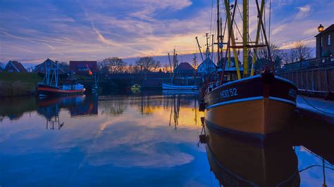 Hooksiel - Abendstimmung am alten Hafen Foto & Bild | deutschland, europe, niedersachsen Bilder ...