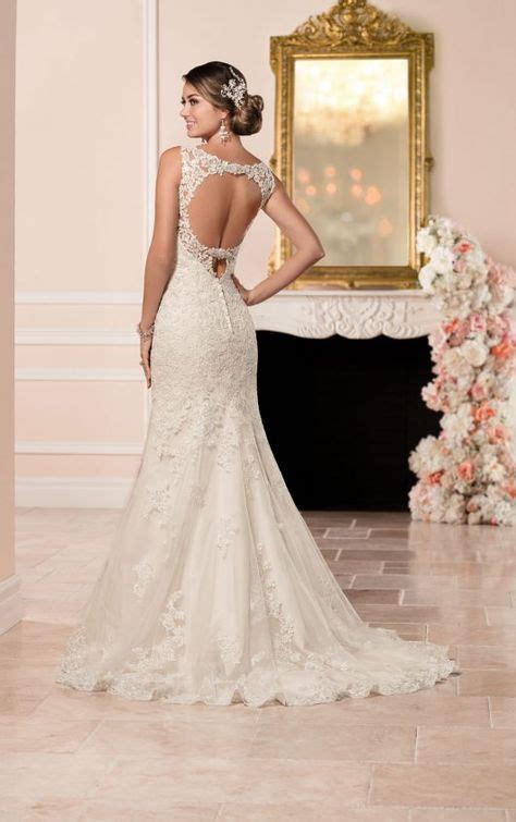 Rebecca ingram ivory lace fit & flare wedding gown, a vintage inspired gown that is breathtaking, elegant, flattering, romantic. Lace fit and flare wedding dress - Stella York | Fit and flare wedding dress, Stella york ...