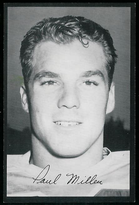 1954 Rams Team Issue Football Card Paul Miller