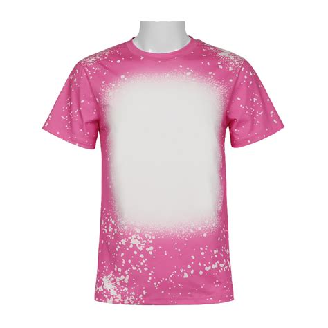 Wholesale Blank Custom Bleached T Shirts Men Women Unisex Sublimation