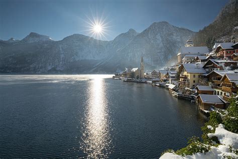 Winterliches Hallstatt Hallstätter See License Image 71099649