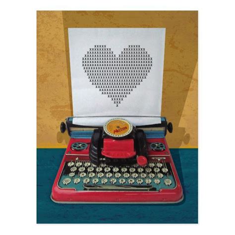 Retro It 50s Vintage Toy Typewriter Postcard Vintage Toys Vintage Valentines