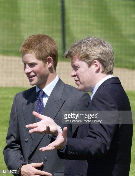 Prince Harry Chats With Dianas Brother Charles Earl Spencer And His