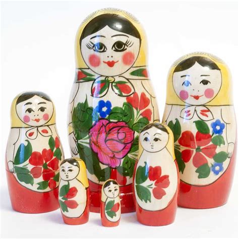 nesting doll russian girl matryoshkas nested dolls