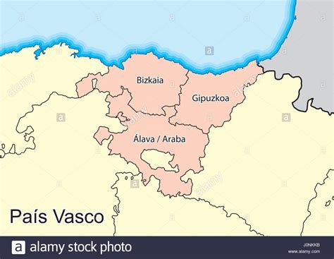 Basque Country Map Stock Photos And Basque Country Map Stock Images Alamy