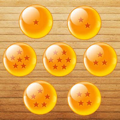 Large collections of hd transparent dragon ball png images for free download. ALL SEVEN Dragon Balls Stars Shenron Wish Die Cut Wall Car ...