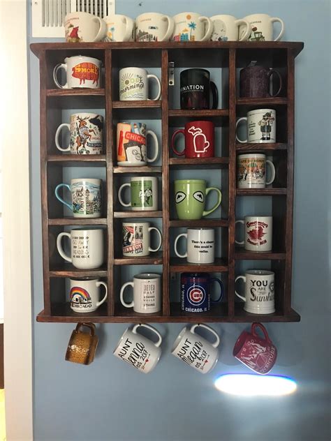 My Mug Collection And Homemade Display Shelf Rmuglife