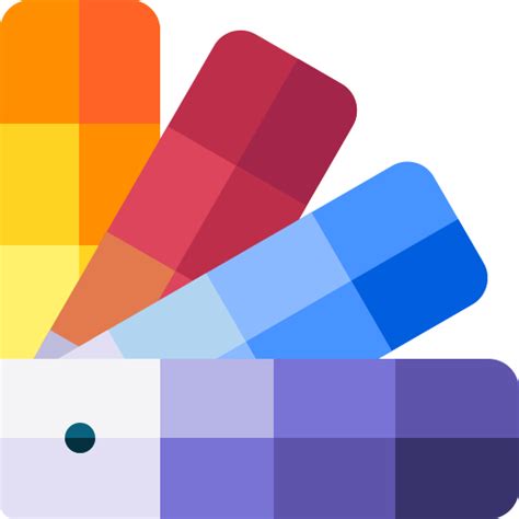 Color Palette Basic Rounded Flat Icon