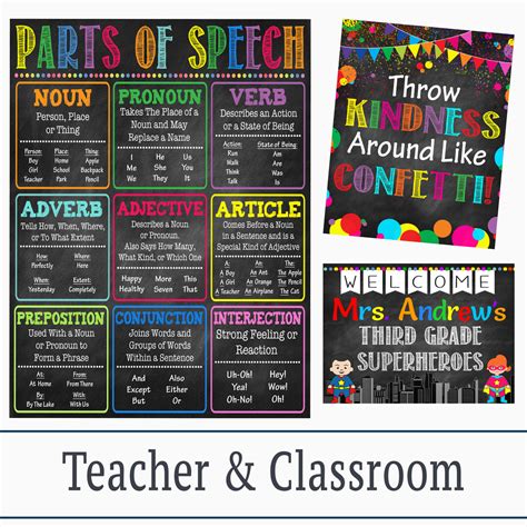 School And Classroom Posters Tidylady Printables Images