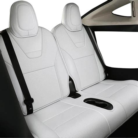 Custom Premium Vegan Leather Car Seat Covers For Tesla Model X 2015