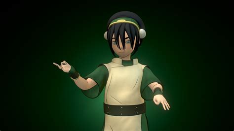 toph beifong avatar the last airbender 3d model by dmitry bykov dzxbk [9f1d355] sketchfab