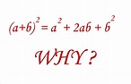 (a+b)^2=a^2+2ab+b^2 But why? ~ Maths Tricks and Tips